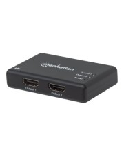 Manhattan 4K 2-Port HDMI-Splitter 4K30Hz Stromversorgung ueber Netzteil schwarz Digital/Display/Video Strom/Netzteil HDMI (207669)