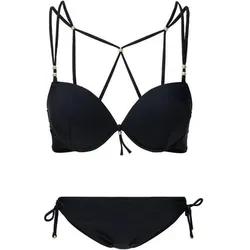 LINGADORE bikiniset Halterneck, Größe 40B in Schwarz Schwarz