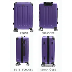 Reisekoffer Koffer 3 tlg Hartschale Trolley Set