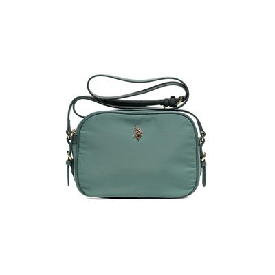 Schultertasche U.S. POLO ASSN. "HOUSTON CROSSBODY BAG Damen", Damen, Gr. B/H/T: 9cm x 19cm x 9cm onesize, grün, Polyester, Polyurethan, Taschen Schultertasche, Schultertasche Damen, Shopper, Handtasche, Fashion, Lifestyle, Sale