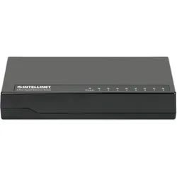 Intellinet 8-Port Gigabit Ethernet Switch (8 Ports), Netzwerk Switch, Schwarz