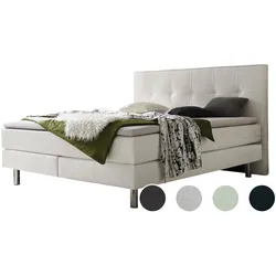 Hasena »Fleur« Boxspringbett 140x200 cm / Pepe anthrazit / soft
