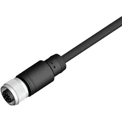 RS PRO konfektioniertes Sensorkabel, M12 Freies En, Elektronikkabel + Stecker, Schwarz