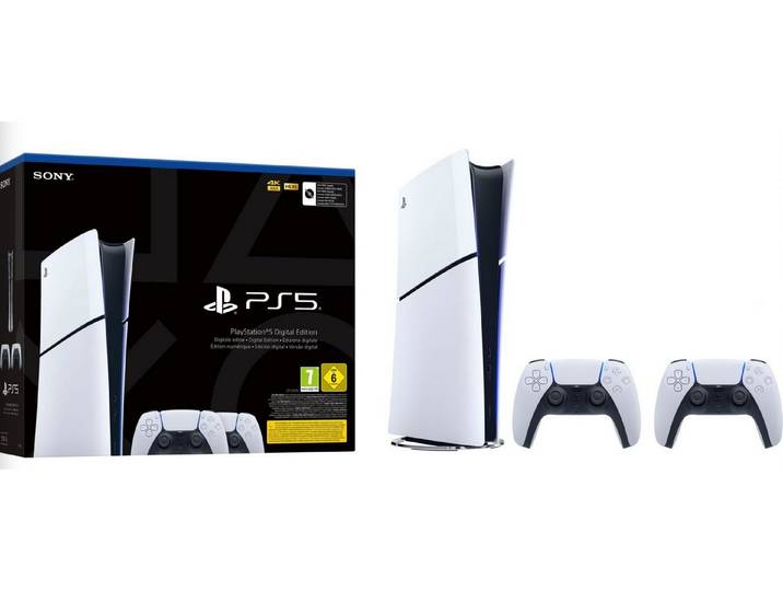 Playstation PlayStation 5 Slim DIGITAL Edition + 2 Controller ohne Laufwerk