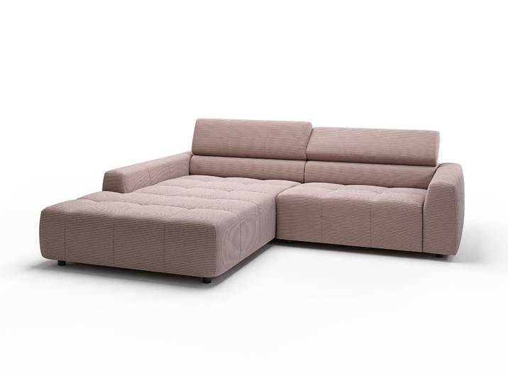 Candy Denver Ecksofa Cord motorische Sitztiefenverstellung