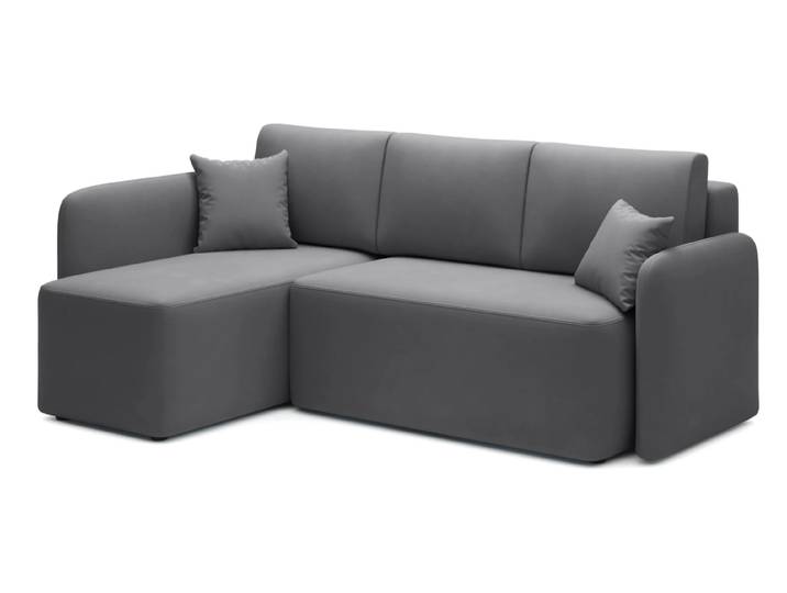 ANGEBOT Dunkelgraue Ecksofa HADSON rechte Ecke II. Wahl Variante: Rechte Ecke