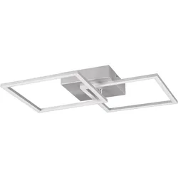 OTTO HOME LED Deckenleuchte "Annelia, Deckenlampe, schwenkbare LED-Rechtecke", grau (dunkeltitanfarben), 2, H: 7cm, 1 Stk., Leuchten, Wand- und Deckenmontage möglich, LED Deckenleuchte