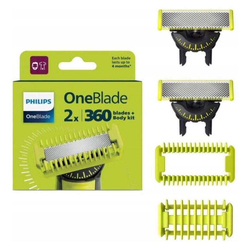 Philips OneBlade Face + Body Kit (2x) (QP624/50)