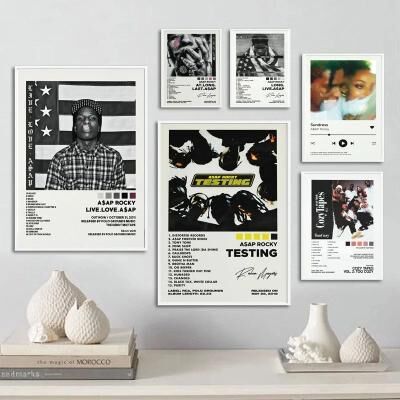 Inspired Living ASAP Rocky Testing Album Cover Print Music Wall Art For Rap Room Decor 40x50cm No Frame 5
