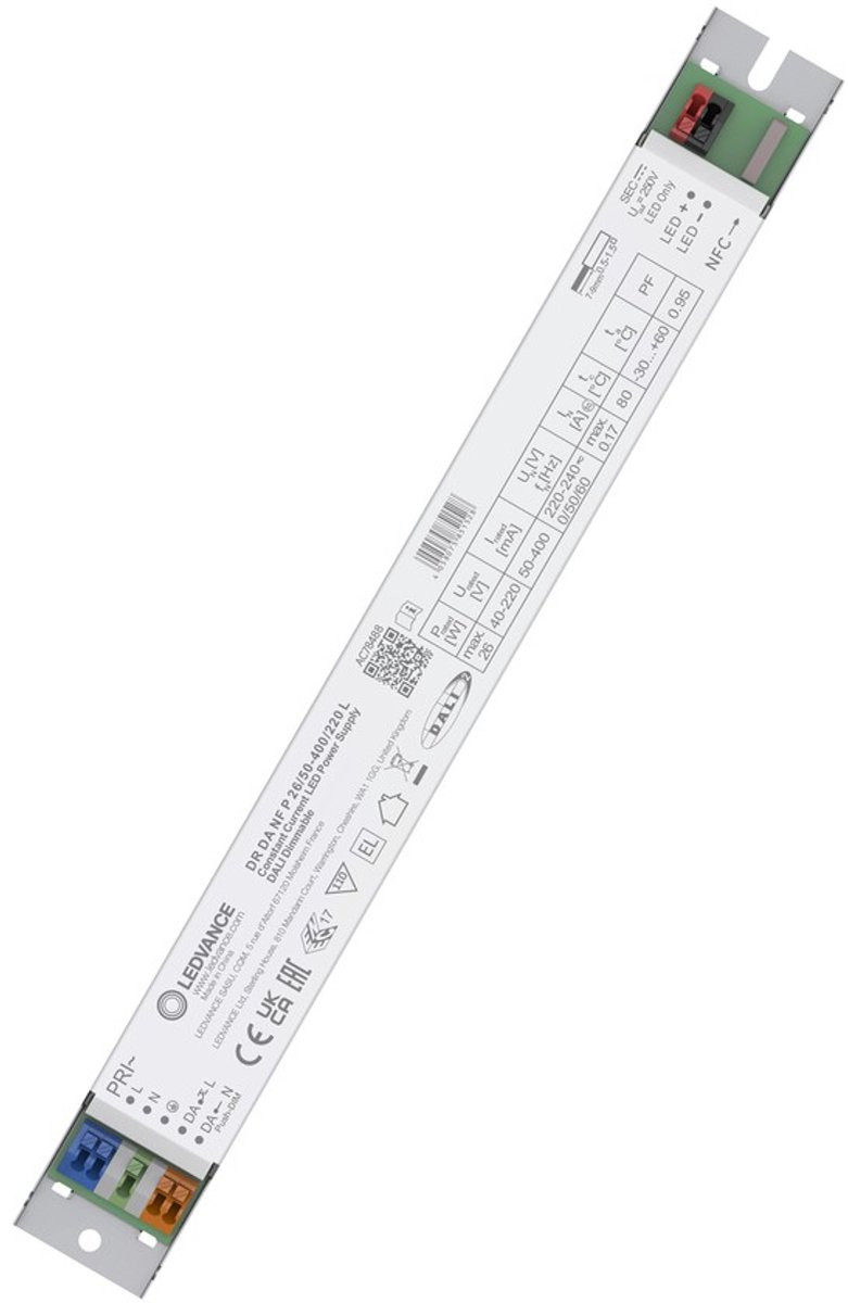 Ledvance LED Driver DALI NFC Performance 26/50-400/220 L DALI Dimbaar IP20