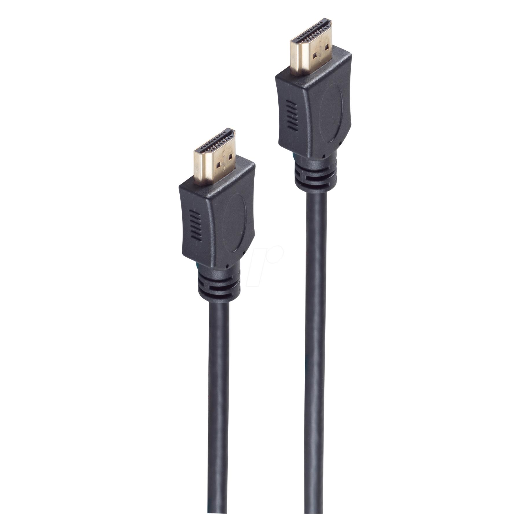 Shiverpeaks -BASIC-S--HDMI Anschlusskabel-HDMI A-Stecker auf HDMI A-Stecker, OD 6mm, vergoldete Kontakte, 7,5m (7.50 m) (BS77477-10)