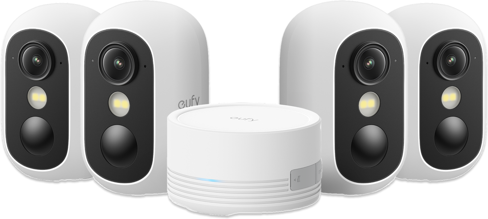 eufyCam C35 4-Cam Kit with HBmini (White)