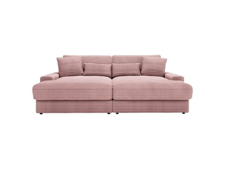 Carryhome Bigsofa, Altrosa, Kunststoff, 3-Sitzer, Füllung: Schaumstoff, Silikon,Schaumstoff, Silikon,Schaumstoff, Silikon, 230x80x190 cm, Typenauswahl, Rücken echt, haustierfreundlicher Bezug, Wohnzimmer, Sofas & Couches, Sofas, Bigsofas