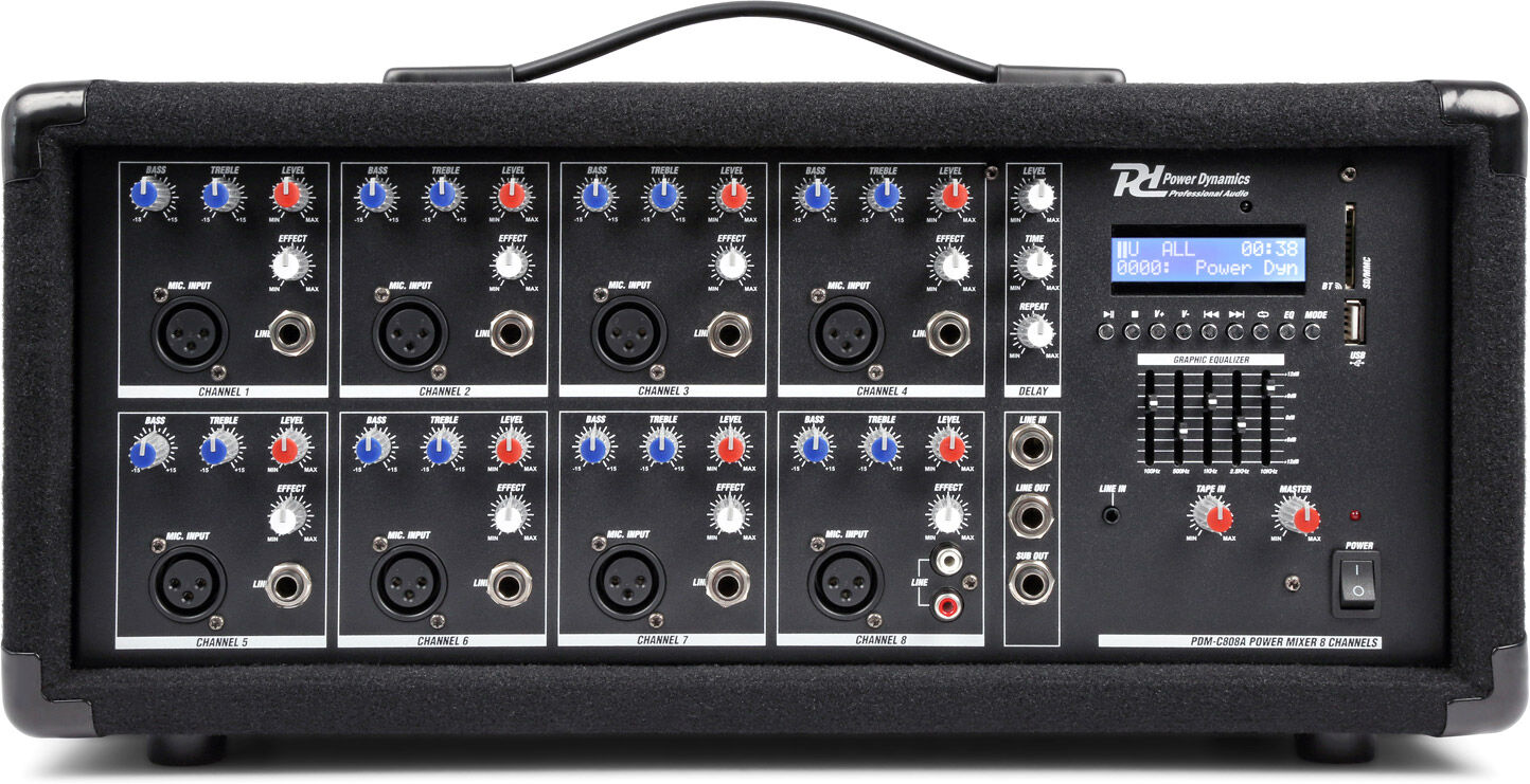 Power Dynamics Pdm-C805a 8-Kanal-Mischpult Mit Verstärker