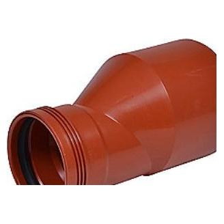 Wavin 160x110 mm reduktion Wafix PP rød (1553551)