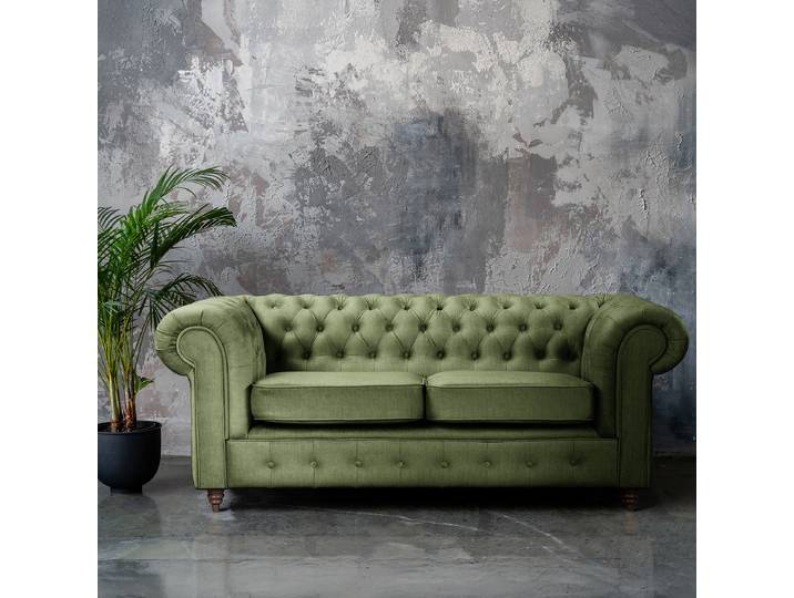 Sofa Grün Microfaser Valeria 190cm Keine Funktion Keine Funktion Glamour