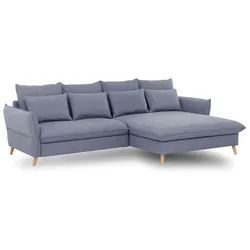 Exxpo by Gala Ecksofa Walker Stoff Grau Steel