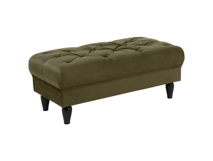 Mid.you Hocker, Olivgrün, Holz, Buche, vollmassiv, rechteckig, 110x44x56 cm, Made in EU, Wohnzimmer, Hocker, Sitzhocker