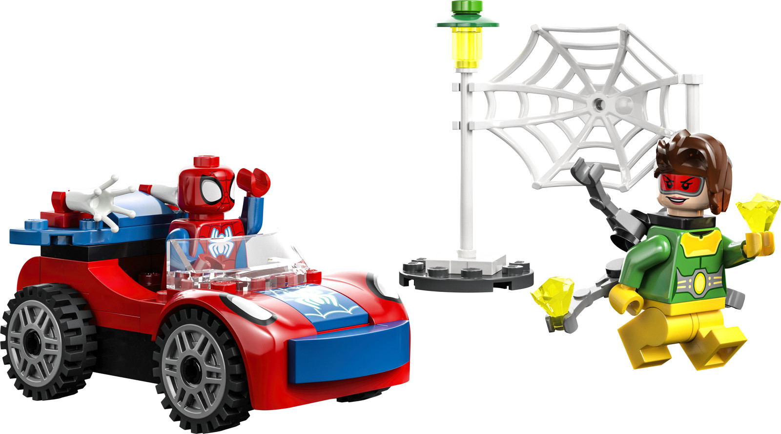 LEGO 10789 Marvel Spider-Man auto en Doc Ock set met lichtgevende onderdelen