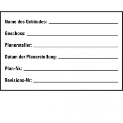 Dreifke® Aufkleber mit sonstigen Informationen, transparent, Folie, selbstklebend, 70x50mm