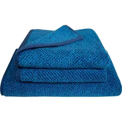 Dyckhoff Frottierserie Herringbone blau Duschtuch 70 x 140 cm