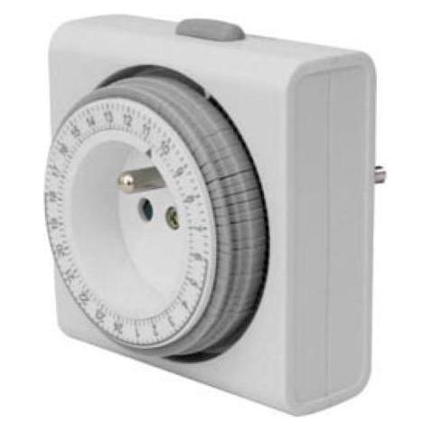 Velleman 24-Std.-ZEITSCHALTUHR - KOMPAKTES DESIGN - STECKER-TYP E (FRANZÖSISCHES SYSTEM) (Typ E) (E305D4)