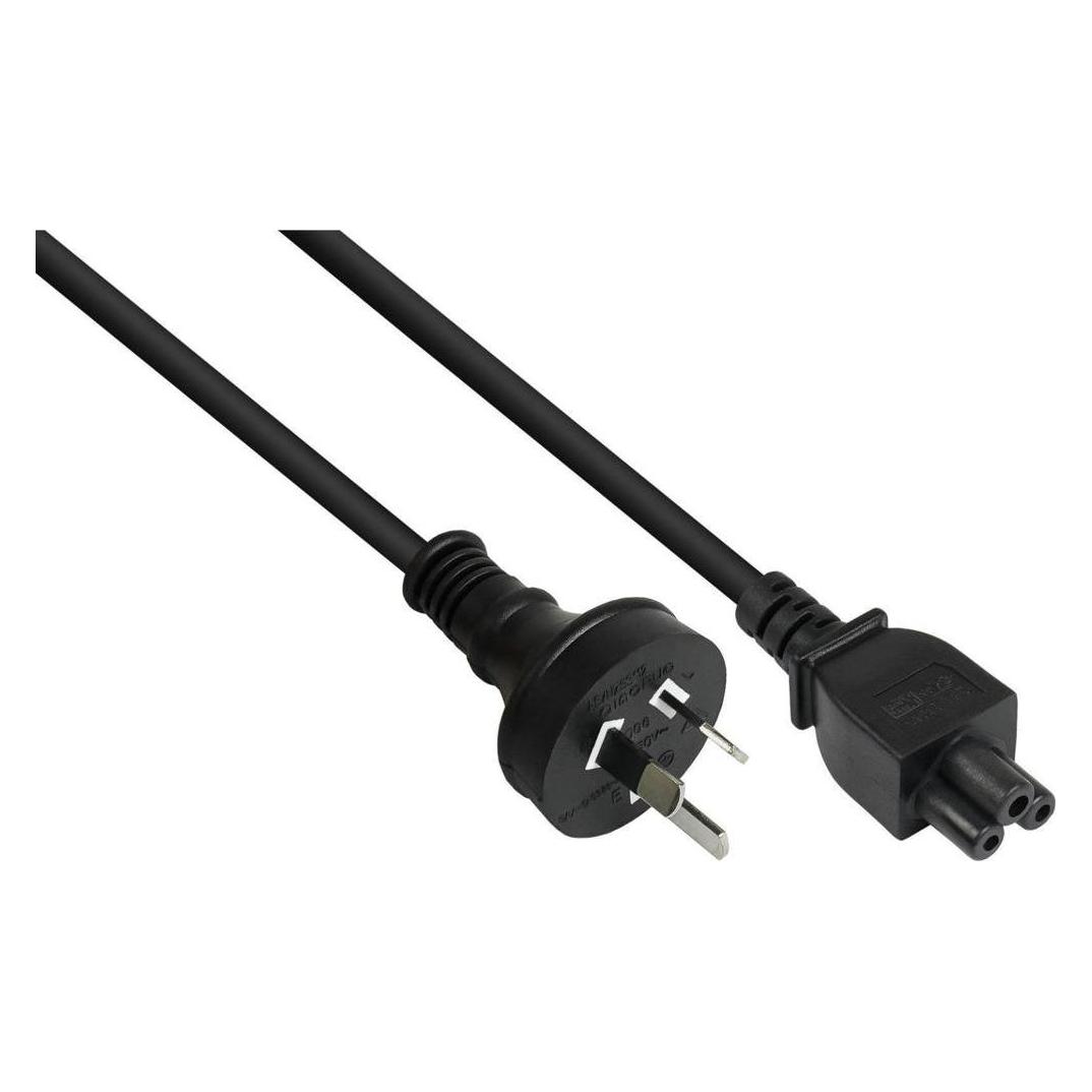 Varia Netzkabel Australien Netz-Stecker Typ I (AS 3112) an C5 fr Notebook, schwarz, 0 (1.80 m) (SO-37592)