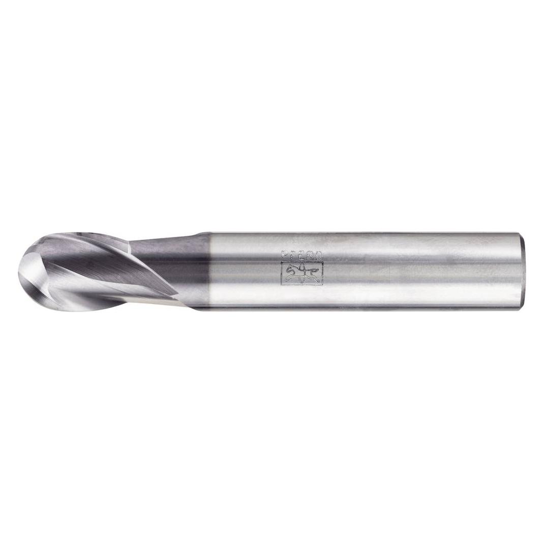 Pferd TOOLS 23000106 Vollradiusfräser Hartmetall Länge 73 mm Arbeits-Länge 16 (23000106)