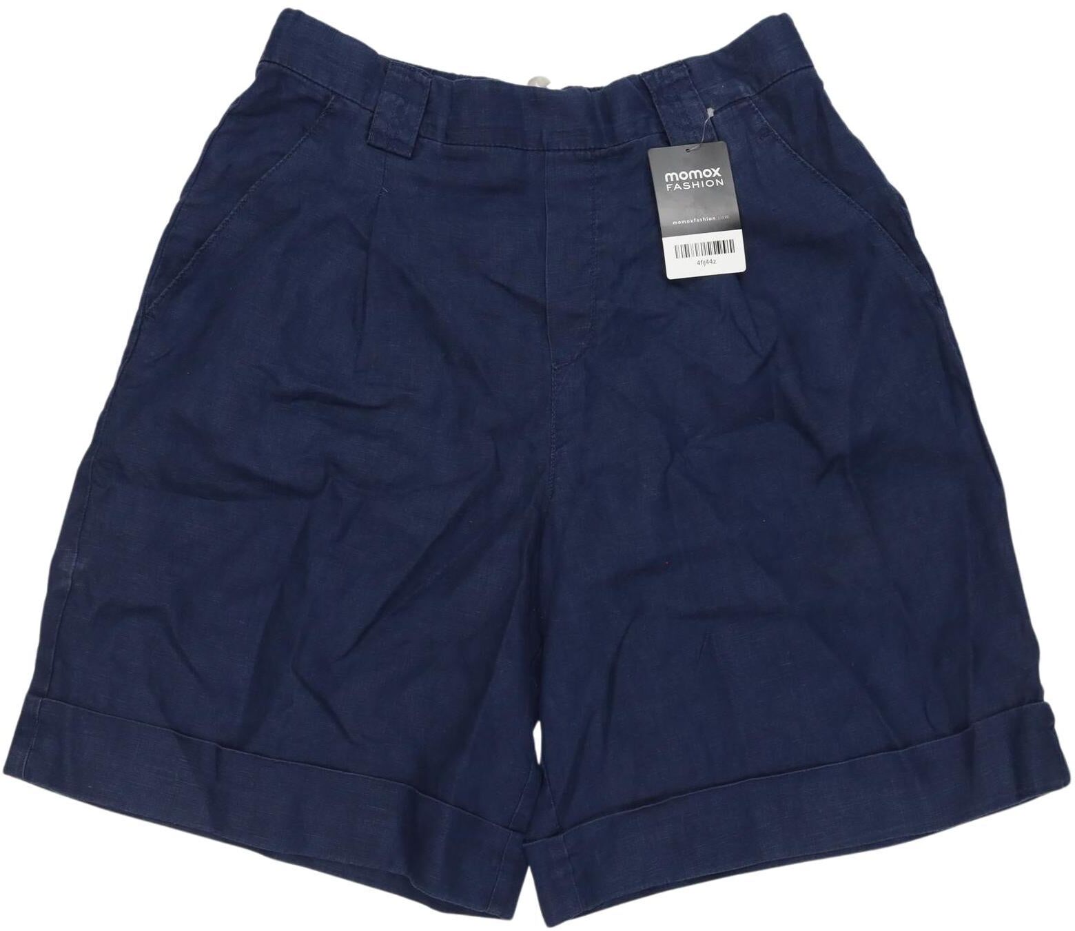 United Colors OF Benetton Damen Shorts, Marineblau, Gr. S, Leinen - Second Hand