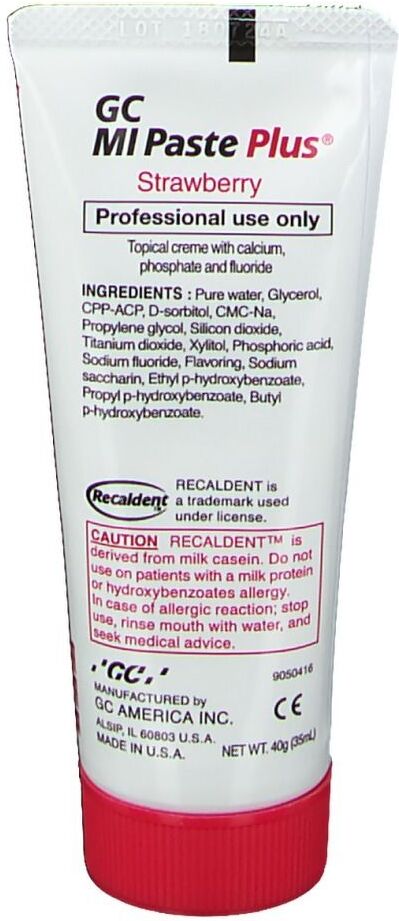 GC MI Paste Plus Erdbeere 40 g Tube