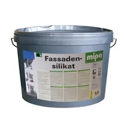 Mipa Fassadenfarbe Silikatfarbe wasserabweisend weiß,10Ltr.