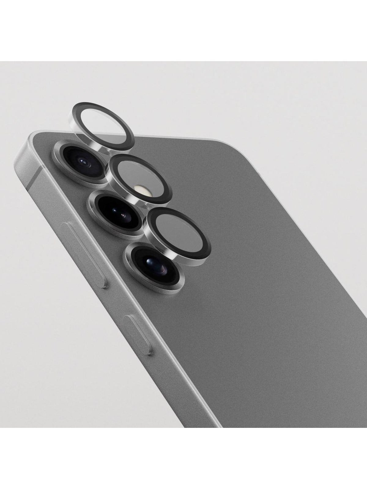 SiGN Lens protector in tempered glass for Samsung Galaxy S24/S25 - Black/transparent