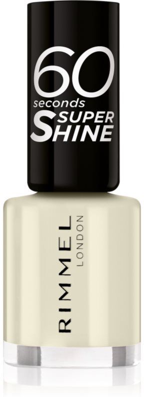 Rimmel 60 Seconds Super Shine nail polish shade 730 Silver Bullet 8 ml