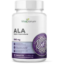 VitaSanum®- ALA (Alpha-Liponsäure) 590 mg – 1 Tablette Tagesportion