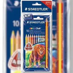 STAEDTLER Farbstift Noris Club 10 Stifte + 1 Regenbogenstift