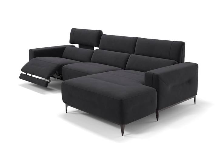 Designer Eckcouch TERAMO Stoffsofa