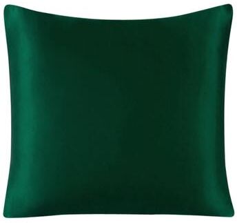 Uplifted Finds Pure Silk Pillowcase With Zipper Closure Soft Luxury Pillow Cover 40 X 40 Cm green