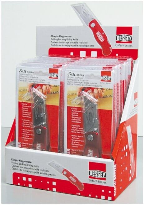 Bessey Couteau pliant à lame avec manche en aluminium (DBKAH-EU)