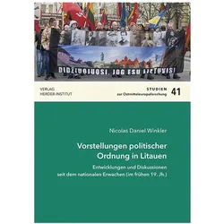 Vorstellungen politischer Ordnung in Litauen, Fachbücher von Nicolas Daniel Winkler