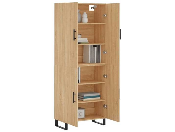 NEUF Buffet Bas - Buffet de rangement/Buffet Salle à Manger - haut Chêne sonoma 69 5x34x180 cm Bois d'ingénierie 03_32817747