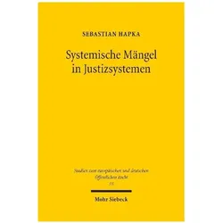 Systemische Mngel in Justizsystemen, Fachbücher von Sebastian Hapka