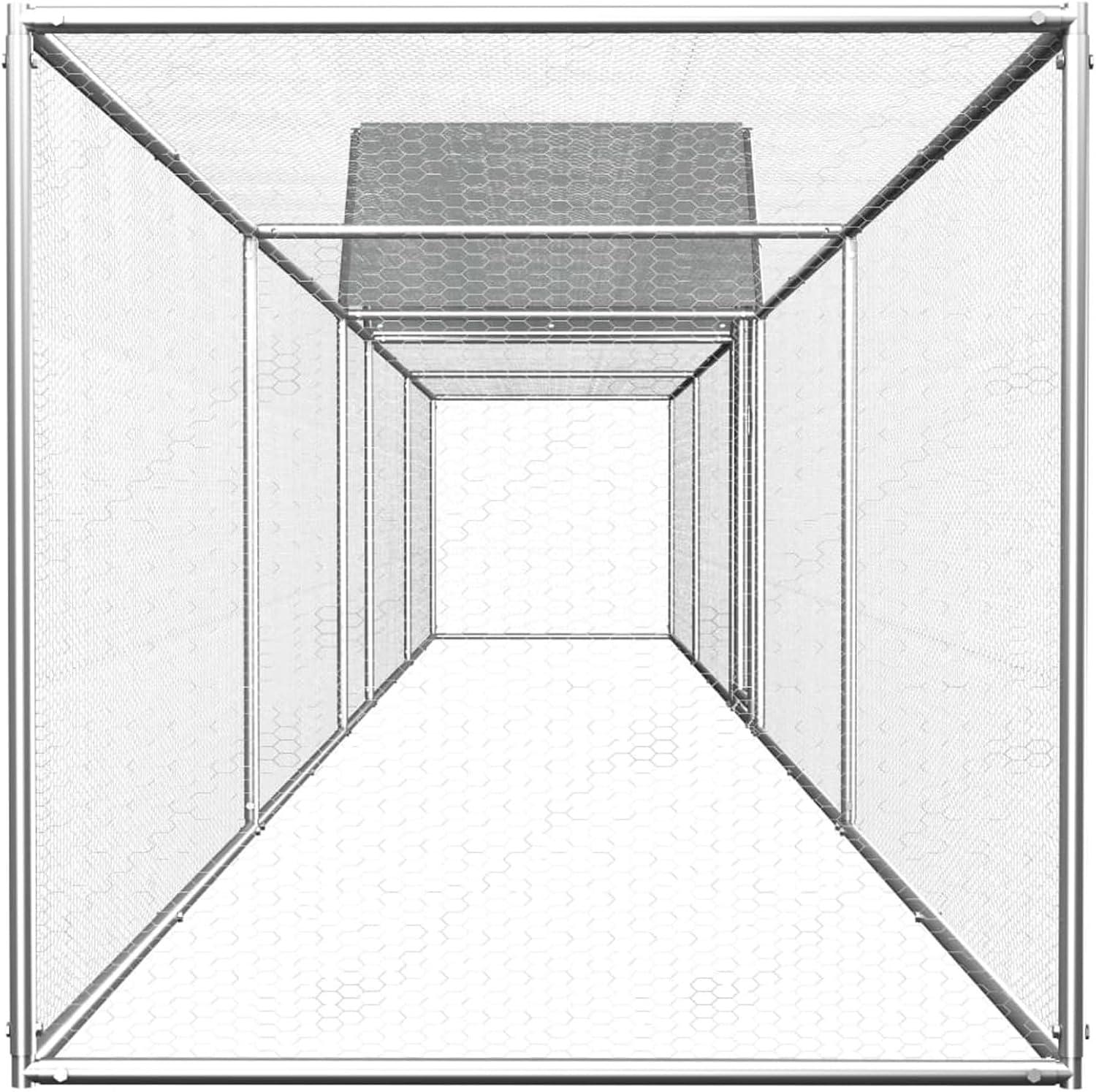 Hühnerstall 9x1x1,5 m, aus verzinktem Stahl, Hühnerstall, Hühnerstall, Hühnerstall, Hühnerstall, Geflügelhaus, Tiergehege und -ställe (Artikelnummer: 144561)