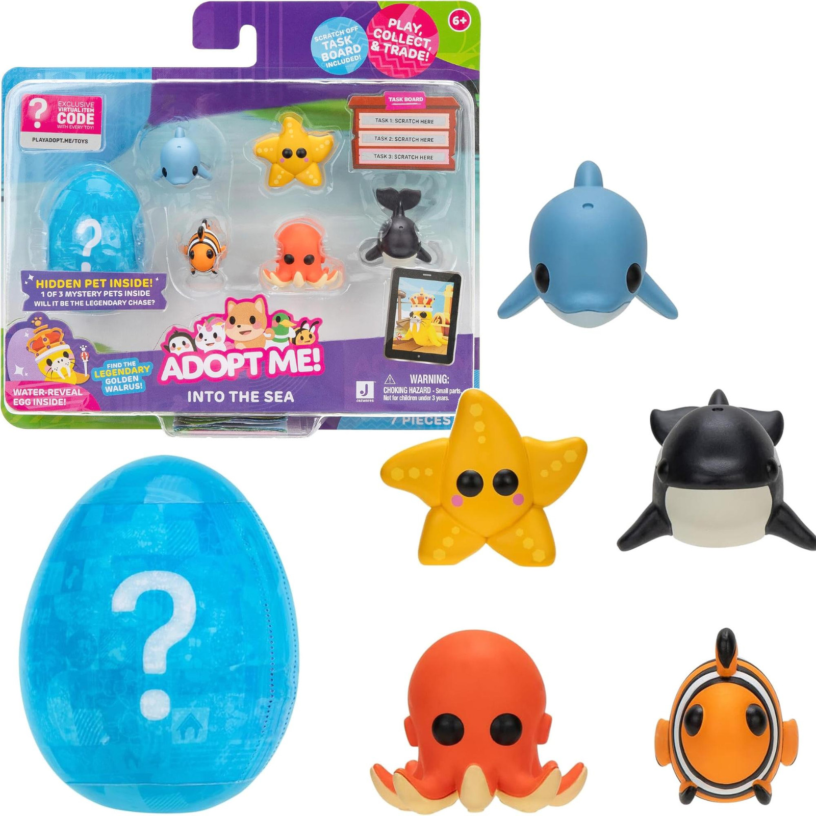 Jazwares Adopt Me! Figuurset Into the Sea, 6 stuks