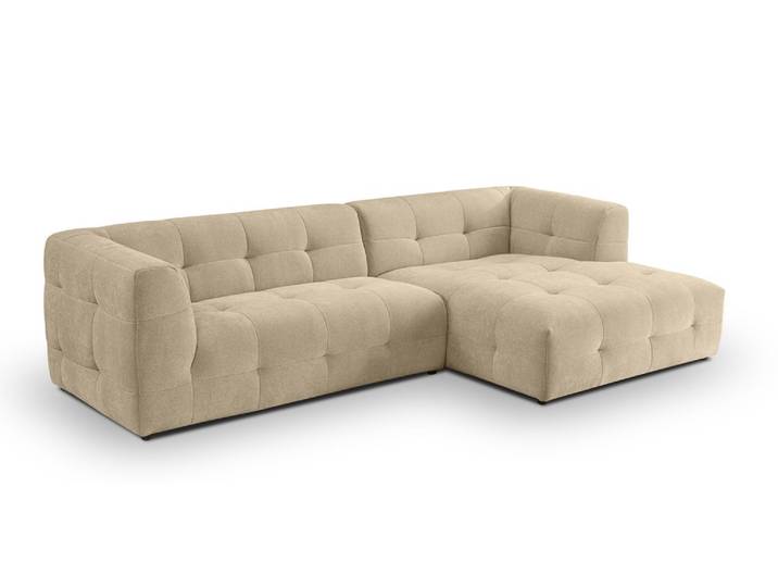 Ecksofa Polstersofa Tenso rechts , 292cm , Webstoff , beige