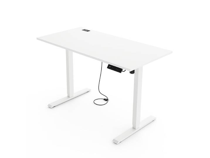 Yaasa Desk Lite, 120x60 cm, White - Electrically height-adjustable standing desk