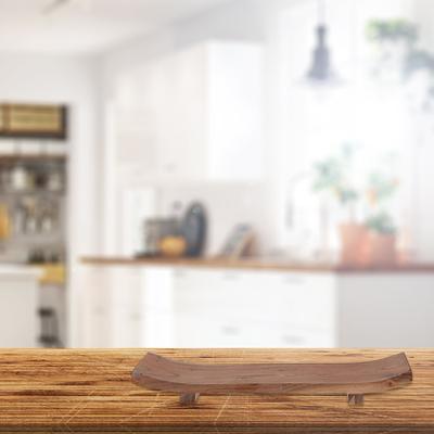"IH Casa Decor Acacia Wood Rect. Boat Tray 18"""