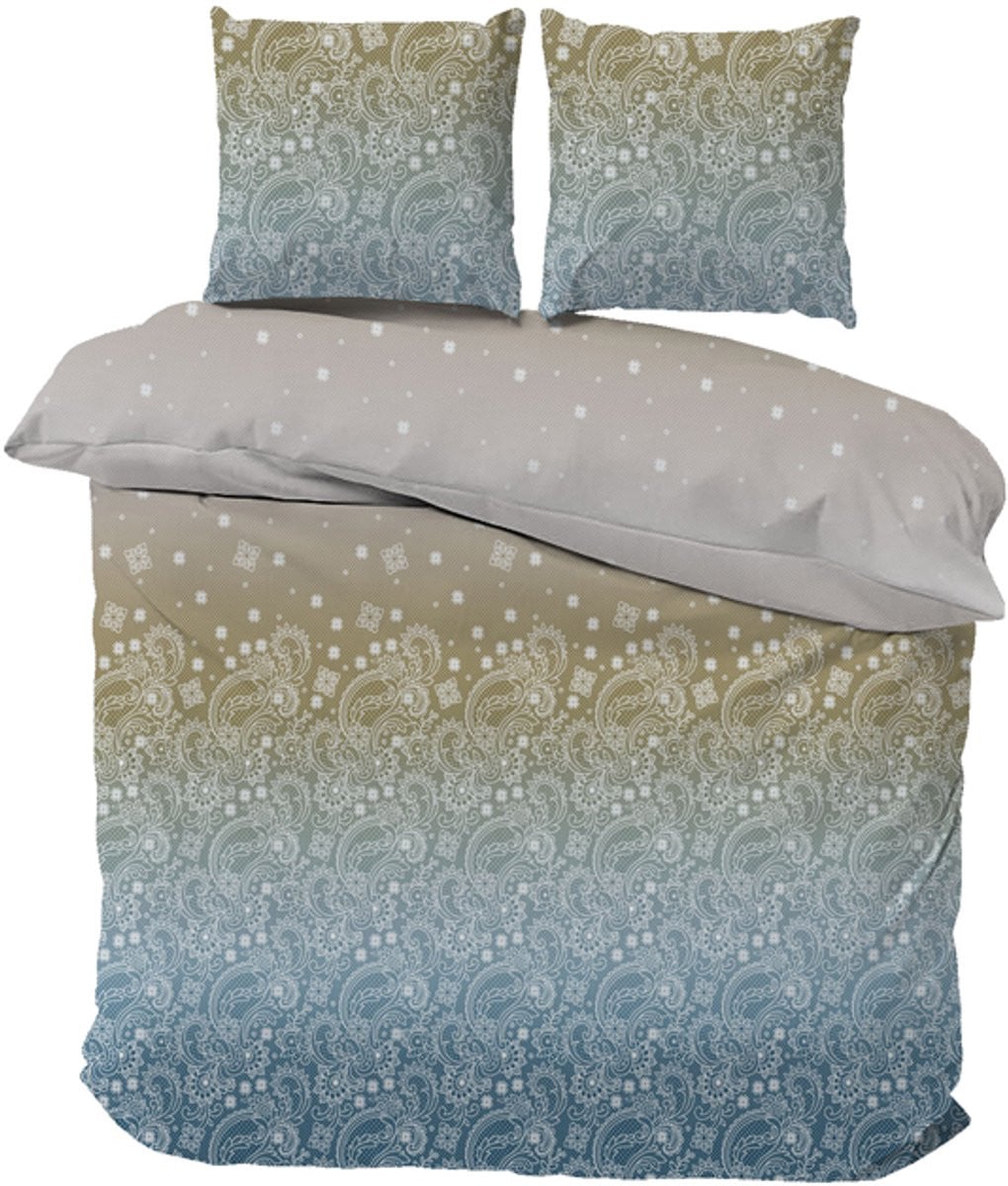 iSleep Dekbedovertrek Jack Eenpersoons Blauw 140x200 cm