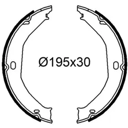 Bremsbackensatz VALEO 564284 für Jeep Grand Cherokee II