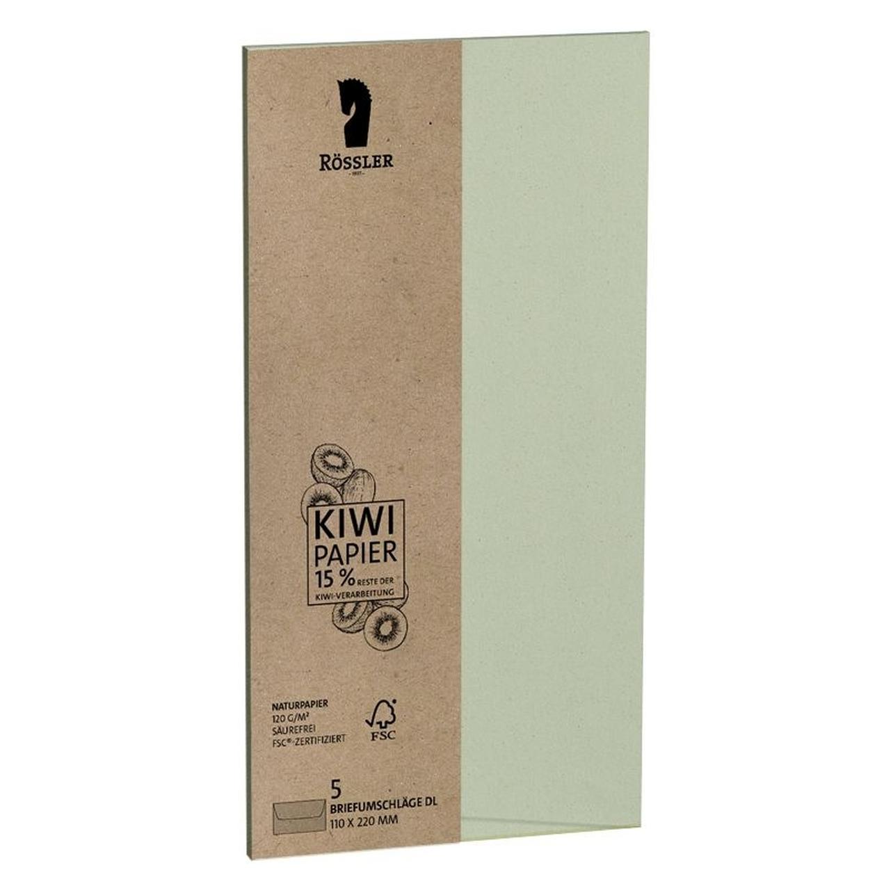 Rössler Briefhülle Terra 5ST kiwi (dl, 5x) (1144002637)