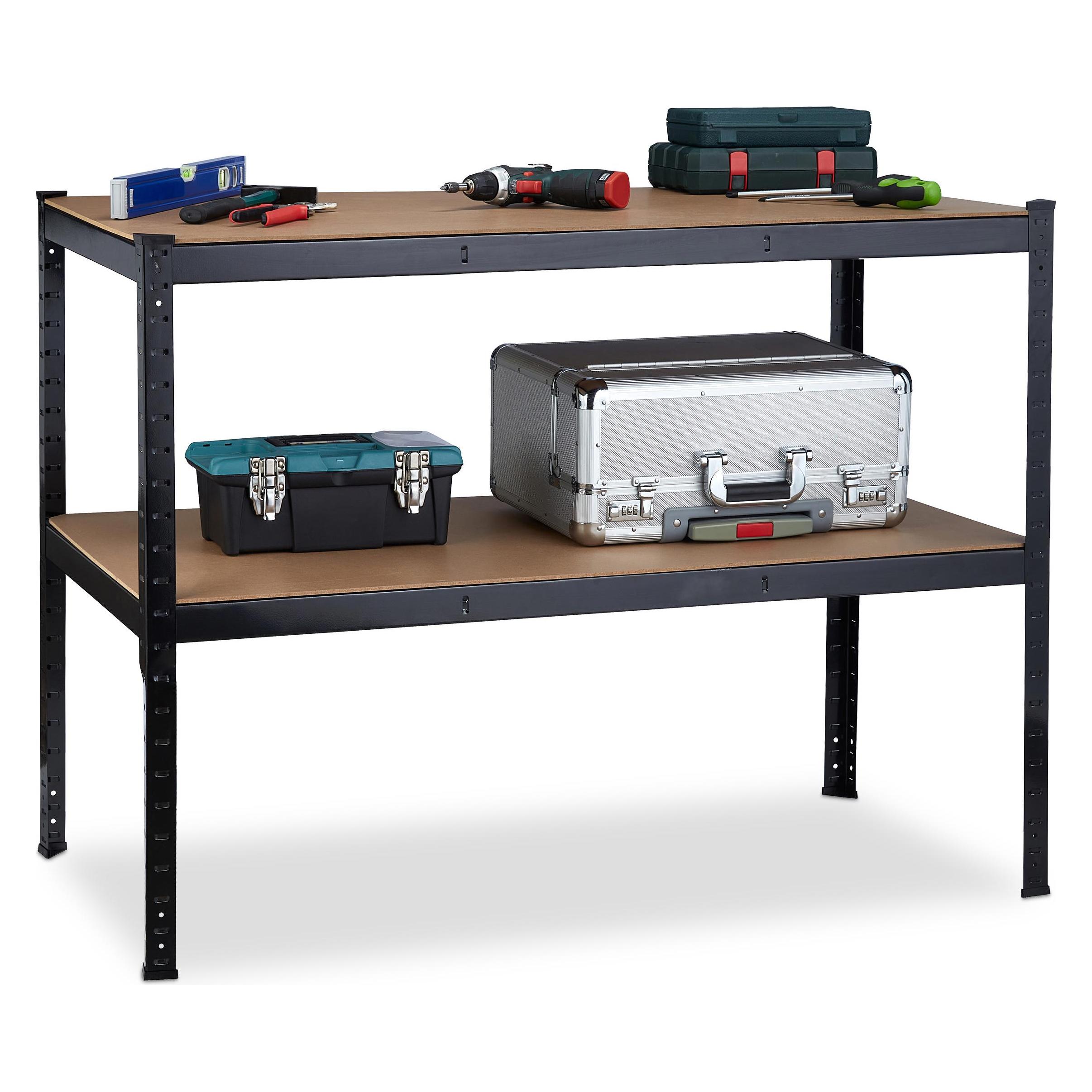 Relaxdays Werkbank (120 cm, 60 cm) (4052025386979)
